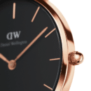 DW Rose Gold le fond Noir DW00100220