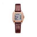 Cartier Santos Dumont Rose Gold ceinture Brun