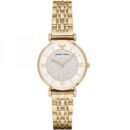 Emporio Armani - Montre Femme Dorée avec Cadran Pavé