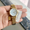 Emporio Armani - Montre Femme Dorée avec Cadran Pavé