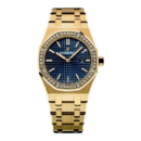 Audemars Piguet Royal Oak Or Jaune - Cadran Bleu & Lunette Sertie