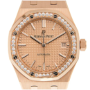 Audemars Piguet Royal Oak Or Rose - Lunette Sertie de Diamants