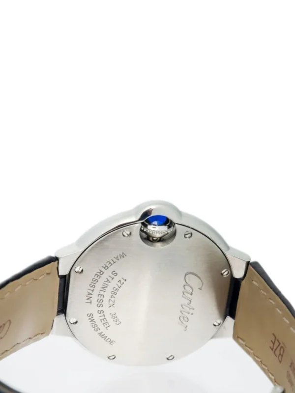 Montre Ballon Bleu de Cartier en cuir Noir – Image 6