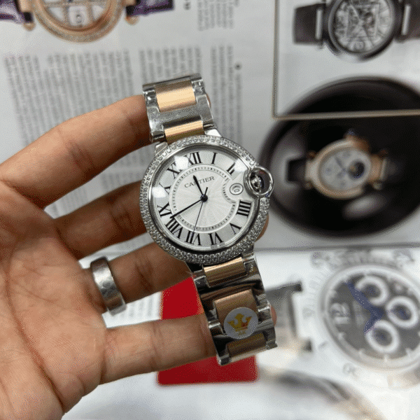 Cartier Ballon Doré & Argent Diamant – Image 2